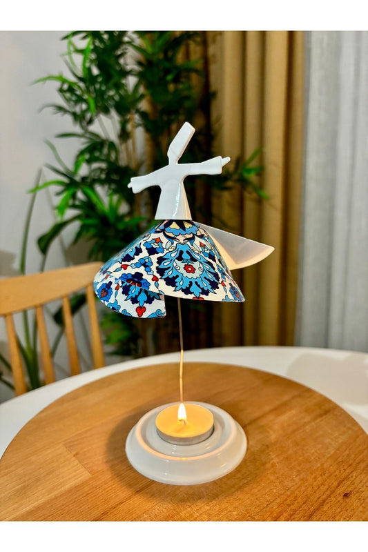 Mum Işığıyla Dönen Semazen - Dönen Mumluk - Seyyale