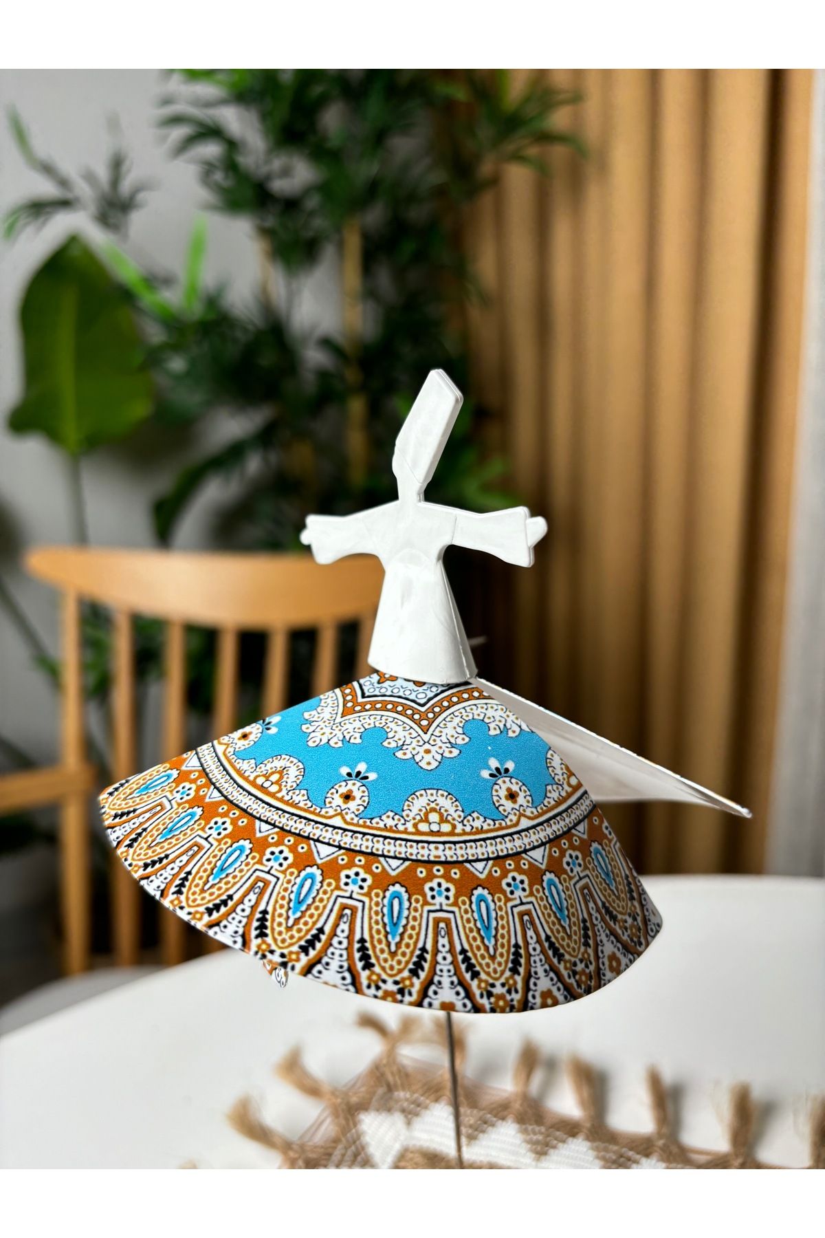 Mum Işığıyla Dönen Semazen - Dönen Mumluk - Isıyla Dönen Mumluk S15