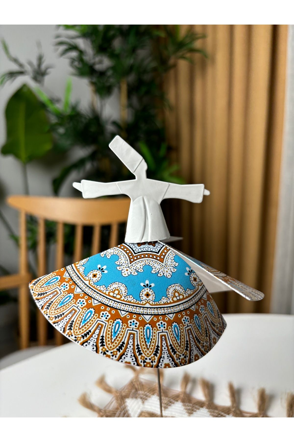 Mum Işığıyla Dönen Semazen - Dönen Mumluk - Isıyla Dönen Mumluk S15