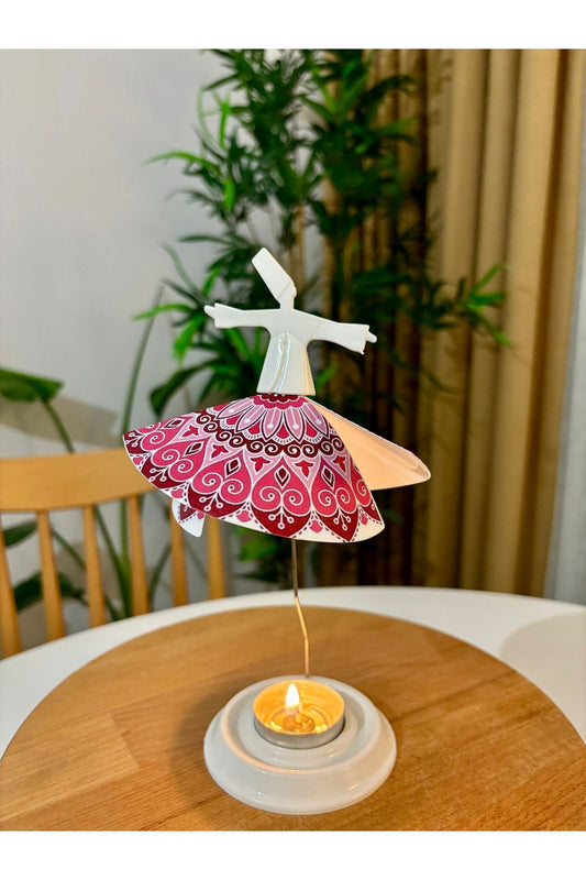 Mum Işığıyla Dönen Semazen - Dönen Mumluk - Süreyya