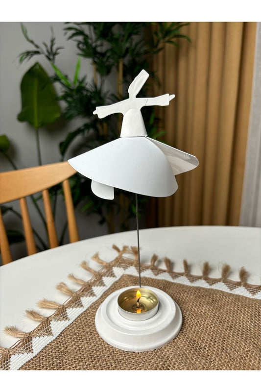 Mum Işığıyla Dönen Semazen - Dönen Mumluk - Sitare